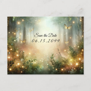 Mystic Forrest Meadow Magic Holiday Postcard