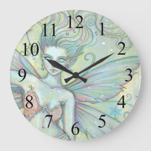 Mystic Garden Fairy Fantasy Art Clock