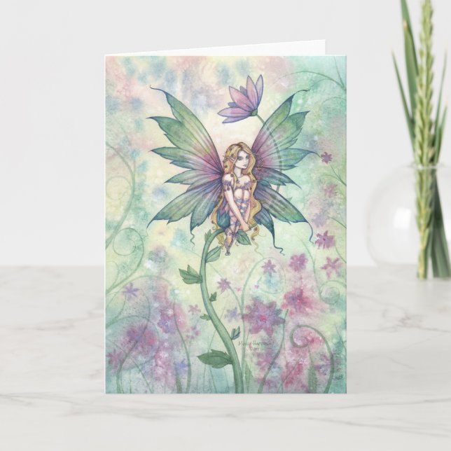 Mystic Garden Flower Fairy Card (Front)