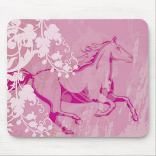Mystic Garden Horse Mouse Pad