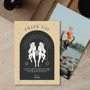 Mystic Gemini Zodiac Arch Thank You Card