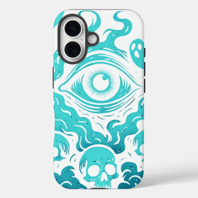 Mystic Ghost Eye Gothic Horror Phone Case (Back)