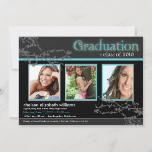 Mystic Goth Aqua Grad Invite (for longer photos)