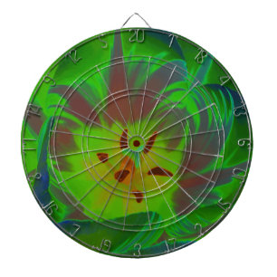 Mystic Green Tulip Dart Board