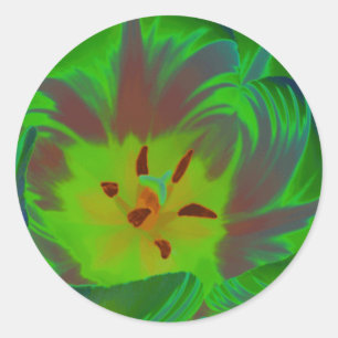Mystic Green Tulip Sticker