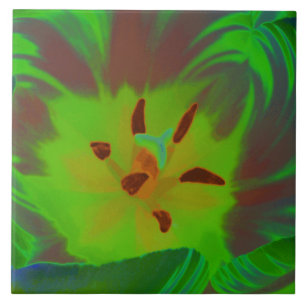 Mystic Green Tulip Tile
