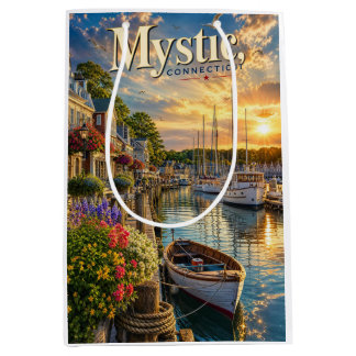 Mystic Harbour Reflections Medium Gift Bag