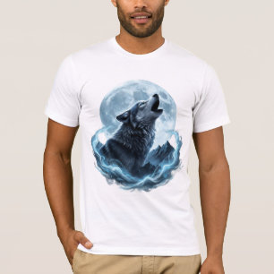 Mystic Howling Wolf Under the Full Moon – Spirit  T-Shirt