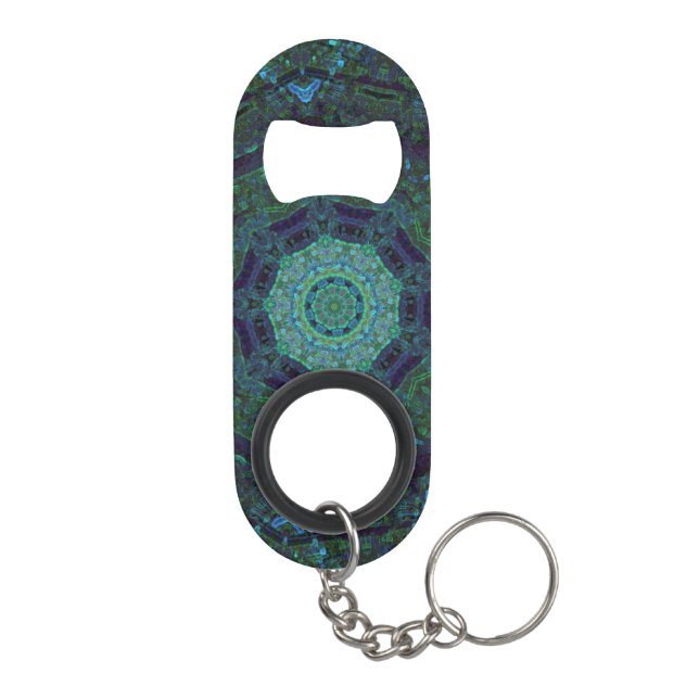Mystic Kaleidoscope Small Key Chain Bottle Opener (Back)