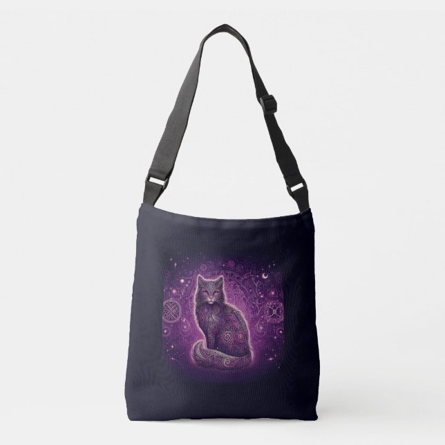 Mystic Kitty Crossbody Bag (Front)