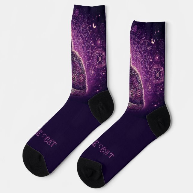Mystic Kitty Socks (Left)