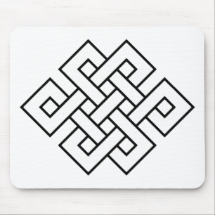 Mystic Knot - B&W 1 Mouse Pad