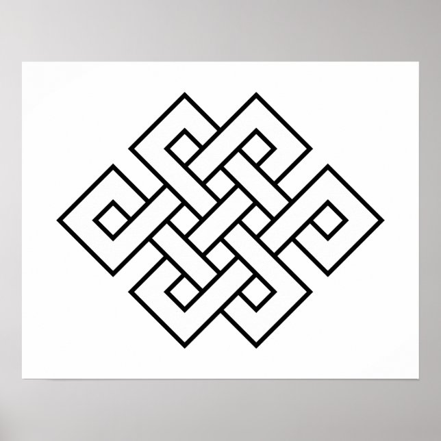 Mystic Knot - B&W 1 Poster (Front)