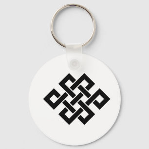 Mystic Knot - B&W 2 Key Ring