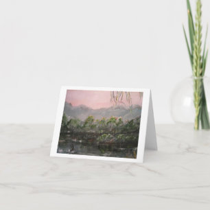 "Mystic Lake" Horizontal Notecard
