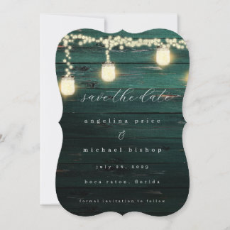Mystic Lantern Wedding Save the Date Invitation