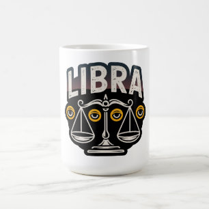 Mystic Libra Zodiac Emblem Coffee Mug