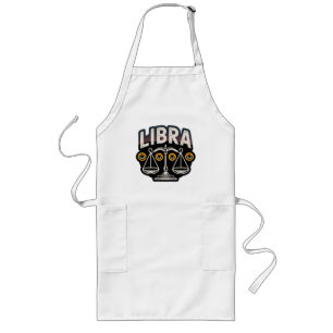 Mystic Libra Zodiac Emblem Long Apron