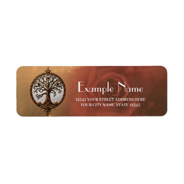 Mystic Life of Tree  Return Address Label (Front)