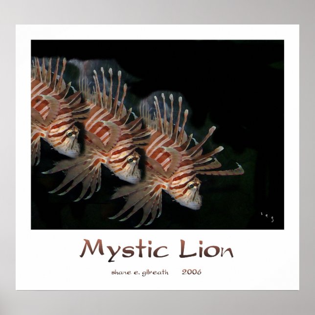 MYSTIC LION Art Print (Front)