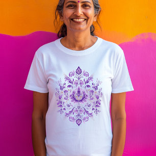 Mystic Lotus: Hindu Elegance T-Shirt