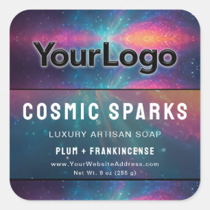Mystic Magic Cosmic Galaxy Artisan Product Labels