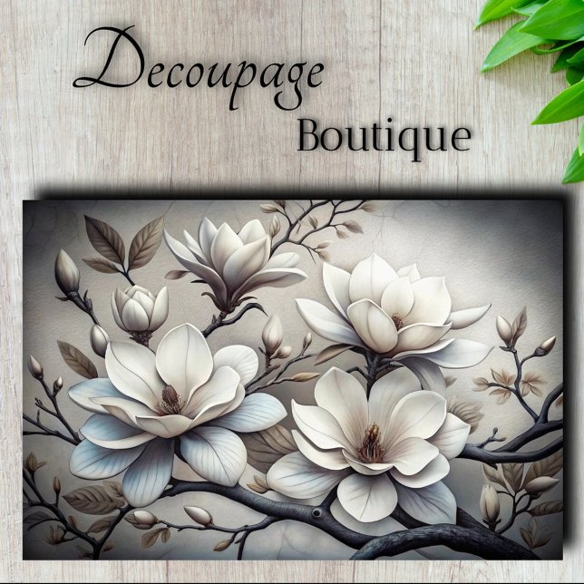 Mystic Magnolias Decoupage Tissue Paper (Mystic Magnolias Decoupage Tissue Paper)