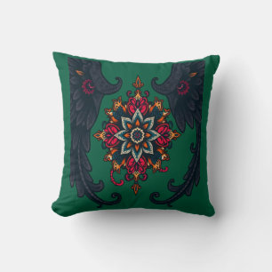 Mystic Mandala Elephant Art Cushion