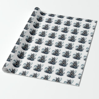 Mystic Manor: Haunted Mansion Halloween Party Wrap Wrapping Paper