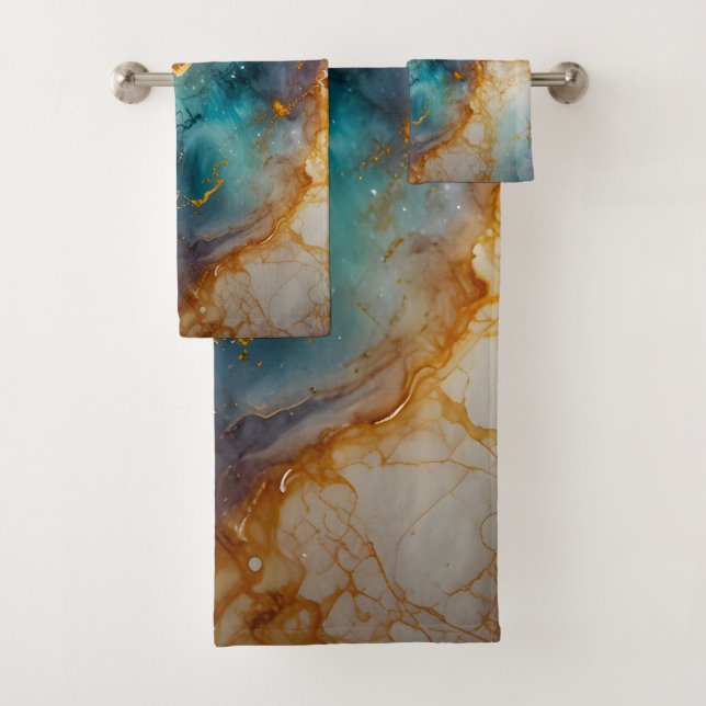 Mystic Marble Bath Towel Set (Insitu)