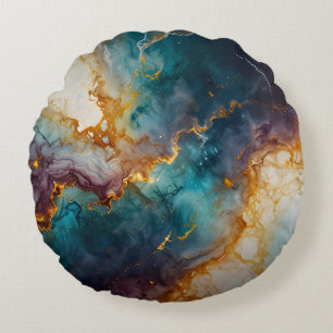 Mystic Marble Round Cushion