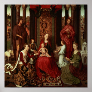 Mystic Marriage of St. Catherine and Other Saints Poster