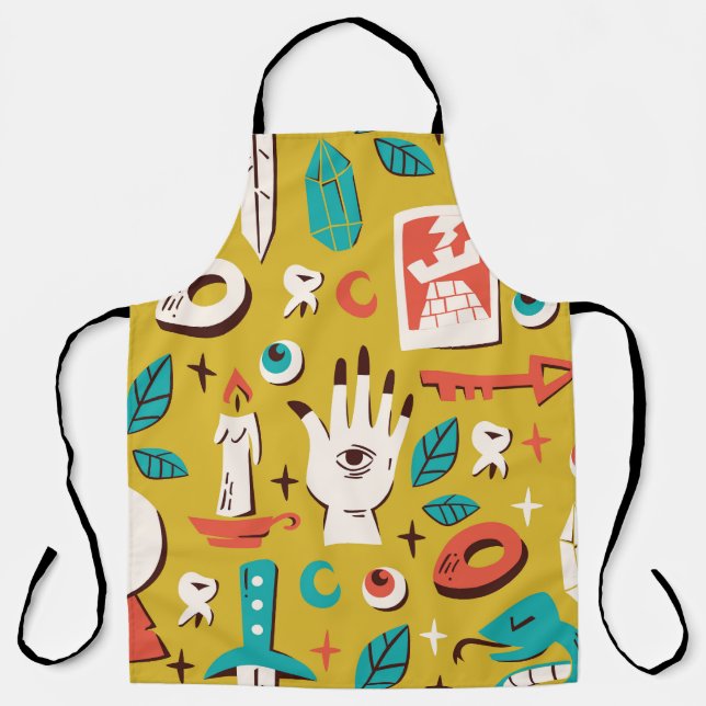 Mystic Melange: Occult Seamless Elements Apron (Front)