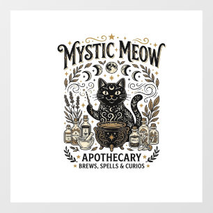 Mystic Meow Cat Witchy Mystic Apothecary Cat Vinta