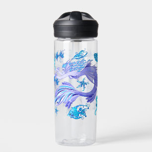 Mystic Mermaid Fairy Purple Creature Ceramic Tile Water Bottle
