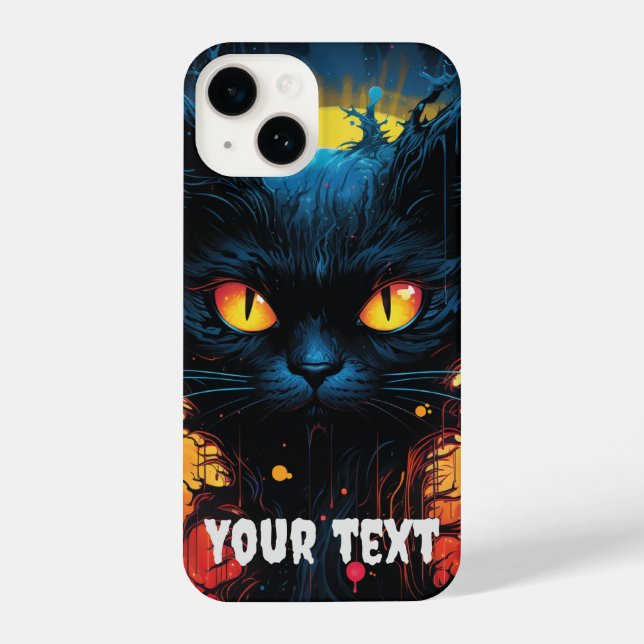 Mystic Midnight Feline iPhone Case (Back)