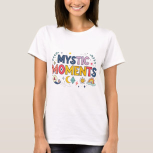 Mystic Moments: Multicolor Typography T-Shirt