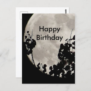 Mystic moon birthday postcard
