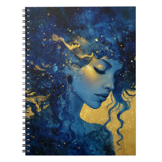 Mystic Moon Goddess Notebook  (Front)
