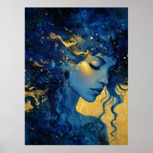 Mystic Moon Goddess  Poster