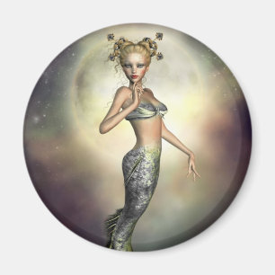 Mystic Moon Mermaid Magnet