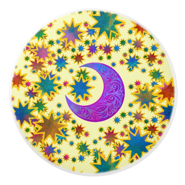 Mystic Moon Soul Light Ceramic Knob (Front)