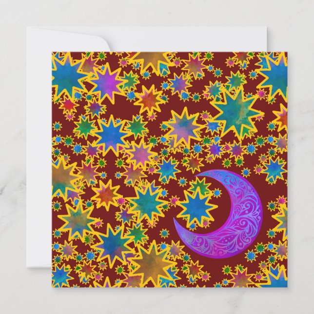 Mystic Moon Xmas Card (Front)