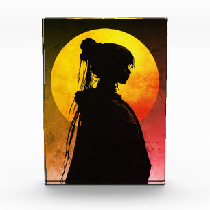 Mystic Moonlight Silhouette – Elegant Anime Photo Block