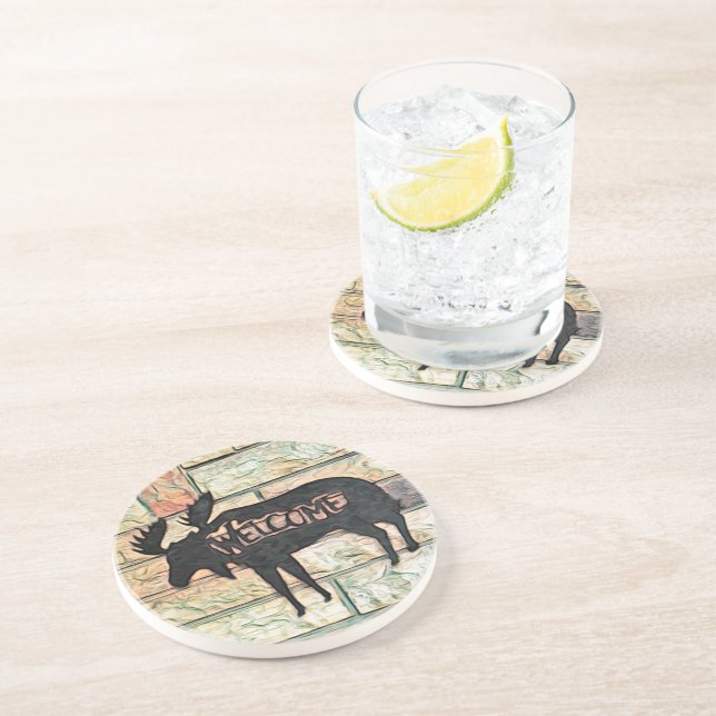 Mystic Moose Coaster (Side)