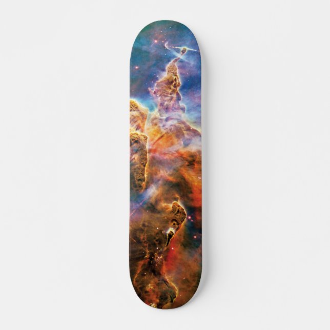 Mystic Mountain Carina Nebula Hubble Space Photo Skateboard (Front)