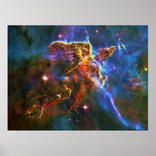 Mystic Mountain in Carina Nebula - awesome Poster