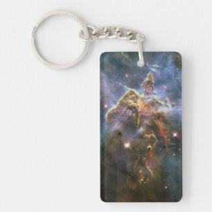Mystic Mountain in Carina Nebula Hubble Space Key Ring