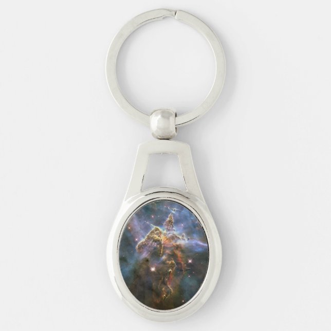 Mystic Mountain in Carina Nebula Hubble Space Key Ring (Front)
