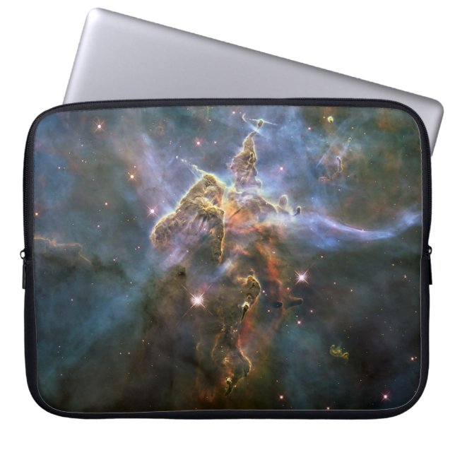 Mystic Mountain in Carina Nebula Hubble Space Laptop Sleeve (Front)